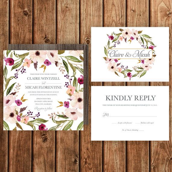 Description Rustic Wedding Invitation Description Rustic Wedding Invitation