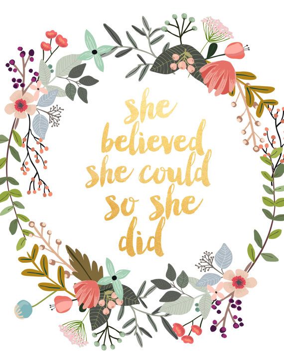 She Believed Could So Did Motivational By Paperstormprints Description She Believed Could So Did Motivational By Paperstormprints
