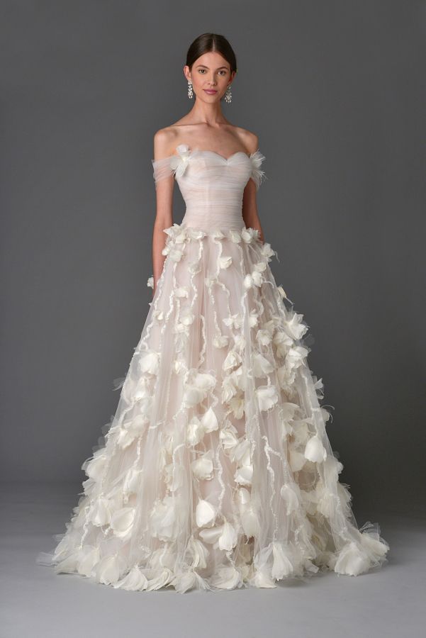 Wedding Dresses Gowns 2017 2018fl Tulle Vera Description Fl Tulle Vera Wedding Gown