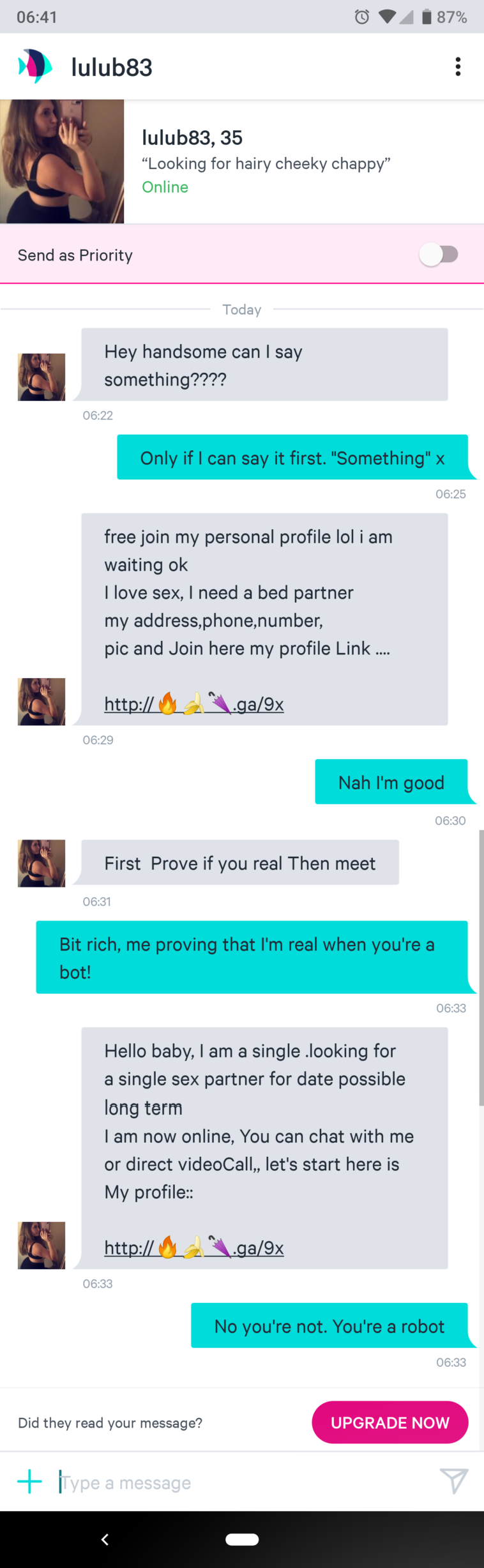 Pof I Don T Get Messages From Real People So Talk To The Bots Instead Speeddating Dating